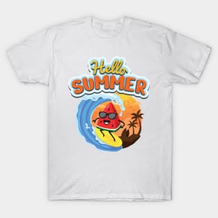 Hello Summer Beach Vacation T-Shirt